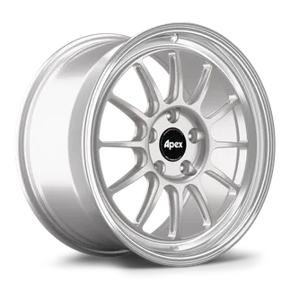 Apex SL-12RT Wheel 18x10 ET42 (5x120 / 67.1) - Machined Lip - Race Silver